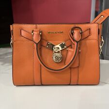 Bolsa tiracolo Michael Kors Hamilton laranja satchel em excelente estado usado comprar usado  Enviando para Brazil