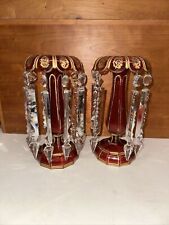 Pair antique bohemian for sale  Brownsville