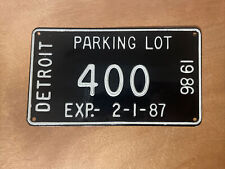 Placa de licença de estacionamento 1986 Detroit # 400 comprar usado  Enviando para Brazil