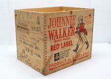 Johnnie Walker Red Label Wood Whisky Box Saigon Vietnam Regional Exchange NICE! for sale  Shipping to South Africa