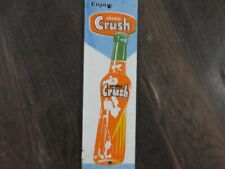 Porcelain Orange Crush  Enamel Metal Sign Size 8" x 2.5" Inches for sale  Shipping to South Africa