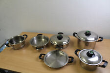 AMC Pot Set of 5 Pots with Visiotherm Lid, used for sale  Shipping to South Africa