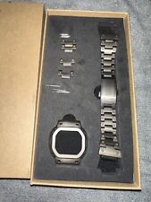 Moldura Casio G Shock metal titânio 5600 e aço inoxidável pulseira preta, usado comprar usado  Enviando para Brazil