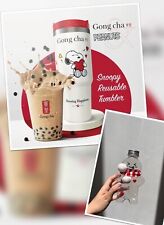 [COMPRE 1 ganhe 1 GRÁTIS] Compre BRANCO Snoopy X Gong Cha TUMBLER Get Ginger Bread Bottle comprar usado  Enviando para Brazil