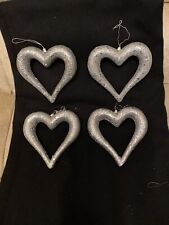 Silver heart shaped for sale  ROYSTON