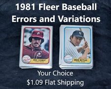 1981 fleer baseball for sale  Havre de Grace