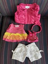 Build a Bear Clothes Girls Outfit with Pink Vest and Purse for sale  Shipping to South Africa
