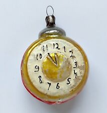 Antiguo Vintage Soviético URSS Vidrio Navidad Adorno - Reloj de Navidad segunda mano  Embacar hacia Argentina