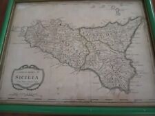 Antica mappa sicilia usato  Italia