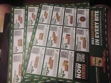 Subway restaurant coupons for sale  Pooler