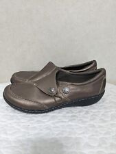 Clarks Bendables Women's Loafers Shoes Size 9 Leather Bronze for sale  Shipping to South Africa