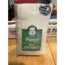 Used, Gerber Cloth Diapers- Pack of 10 Prefold Brand New Organic Infant Baby  for sale  Shipping to South Africa
