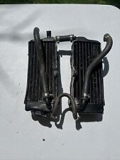 Used, 1987 87 KX500 KX 500 OEM Radiator Coolant Reservoir Set Fins Air Flow Cap Fill for sale  Shipping to South Africa