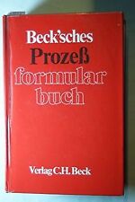 Beck sches prozeßformularbuch gebraucht kaufen  Berlin