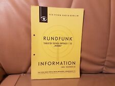 Rft rundfunk transistor gebraucht kaufen  Chemnitz