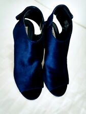 Usado, Sapatos Steve Madden de veludo azul biqueira aberta 7,5 comprar usado  Enviando para Brazil