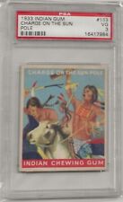 1933 INDIAN GUM #163 (216) CHARGE ON THE SUN POLE, PSA 3 for sale  Shipping to South Africa