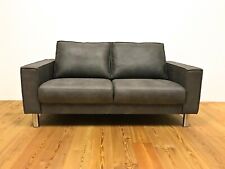 Hjort Knudsen Sofa Two Seater Leather Couch Brown Danish Design New for sale  Shipping to South Africa