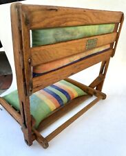 Vintage Teak Take-Along Back Rest Beach Sand Chair Surf Body Board Sun House for sale  Shipping to South Africa