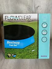 Used, Bestway Fast Set "Flow Clear" Black Pool Cover 8ft/2.44m NEW for sale  Shipping to South Africa