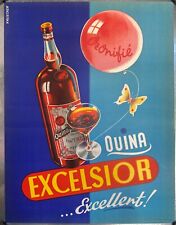 Usado, Pôster vintage original de licor Quina Excelsior por Kalischer comprar usado  Enviando para Brazil