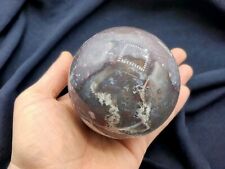 Bola de esfera de cristal grande OJ Ocean Jasper Sphere azul/roxo 83 mm comprar usado  Enviando para Brazil