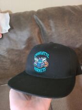 Mitchell & Ness Charlotte Hornets Core Basic HWC Black Adjustable Snapback Hat, used for sale  Shipping to South Africa