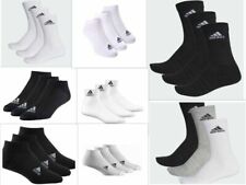 Calcetines deportivos Adidas para hombre y mujer con logotipo de algodón 3 pares por paquete negro segunda mano  Embacar hacia Argentina