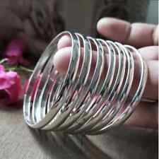 7 Set Of Silver Bangles 925 Sterling Silver Bracelet Handmade Women Bangle HM22, used for sale  Shipping to South Africa