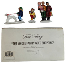 Department 56 Snow Village ""The Whole Family Goes Shopping"" #54905 Retirado con caja, usado segunda mano  Embacar hacia Argentina