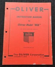GENUINE 1947 OLIVER CLETRAC MODEL BGS CRAWLER TRACTOR OPERATOR MANUAL NICE for sale  Sandwich