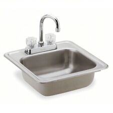 Elkay Drop-In Bar Sink Package Dual Manual Handle Knob 15" Overall Lg KP211515C for sale  Shipping to South Africa