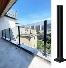 Black Glass 47.2 inch Railing  Balustrade Post for Steps/Villas/Balcony/Stairway for sale  Shipping to South Africa