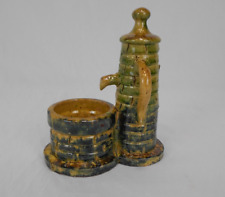 Usado, Vallauris Francês (cidade de Picasso) Cerâmica Poço dos Desejos, Verde Marrom Dourado comprar usado  Enviando para Brazil