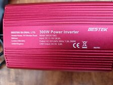 Used, BESTEK 300W Power Inverter DC 12V to AC 230V 240V Transformer Car Charger  for sale  LUDLOW