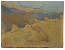1940 por Andre PETROFF (1894-1975) Impresionismo pajares paisaje aceite segunda mano  Embacar hacia Mexico