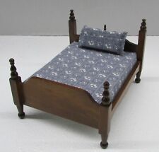 Muebles de dormitorio en miniatura cuadrada de madera de nogal para casa de muñecas 1:12 segunda mano  Embacar hacia Argentina