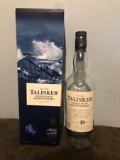 WHISKY ESCOCÉS DE MALTA TALISKER 10 Años Caja y Botella Vacía 750ml, usado segunda mano  Embacar hacia Argentina