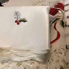 holiday tablecloths napkins for sale  East Moline