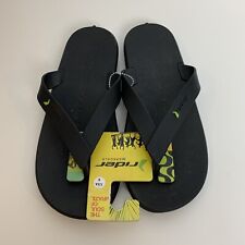 Sandalias de jinete chanclas negras para hombre talla 8 piscina ducha playa viaje casa zapatos segunda mano  Embacar hacia Argentina