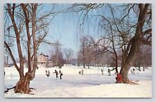 Ice Skating Virginia Polytechnic Institute Blacksburg, Va Postcard 1757, used for sale  Shipping to South Africa