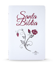 Usado, Biblia para mujer RVR60 Blanca con rosas "Personalizada con tu número" segunda mano  Embacar hacia Argentina