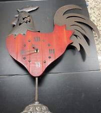 Rooster clock metal for sale  Boones Mill