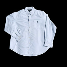 Camisa polo ASSN Ralph Lauren branca XL tecido manga longa algodão com botões EUA comprar usado  Enviando para Brazil
