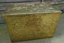 Vintage embossed brass for sale  SCUNTHORPE