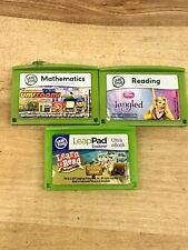 LOT 3 LeapFrog Learning Games LeapPad Umizoomi Tangled Etc for sale  Shipping to South Africa