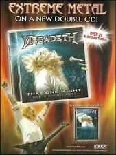 Megadeth 2007 That One Night Live in Buenos Aires anúncio impressão 8 x 11 anúncio comprar usado  Enviando para Brazil