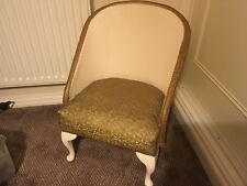 1950's SPINNEY SHABBY CHIC RETRO LLOYD LOOM STYLE BEDROOM NURSING CHAIR for sale  Shipping to South Africa