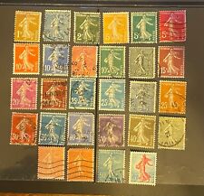 Lote de 28 sellos postales de FRANCIA SEMBRADORES diferentes segunda mano  Embacar hacia Argentina
