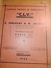 Catalogue 1936 comptoir d'occasion  Chiché